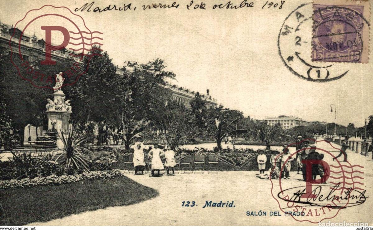 Postales: MADRID. SALON DEL PRADO. - Foto 1