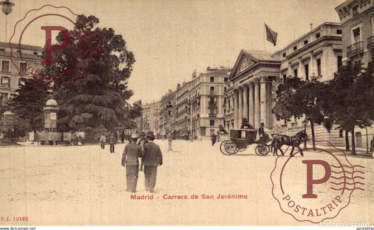 Postales: MADRID. CARRERA DE SAN JERONIMO - Foto 1