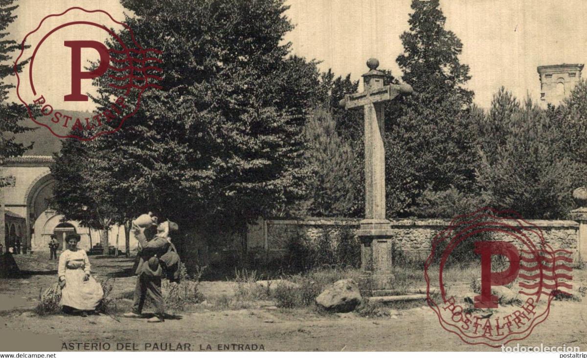 Postales: MADRID. MONASTERIO DEL PAULAR. LA ENTRADA. - Foto 1