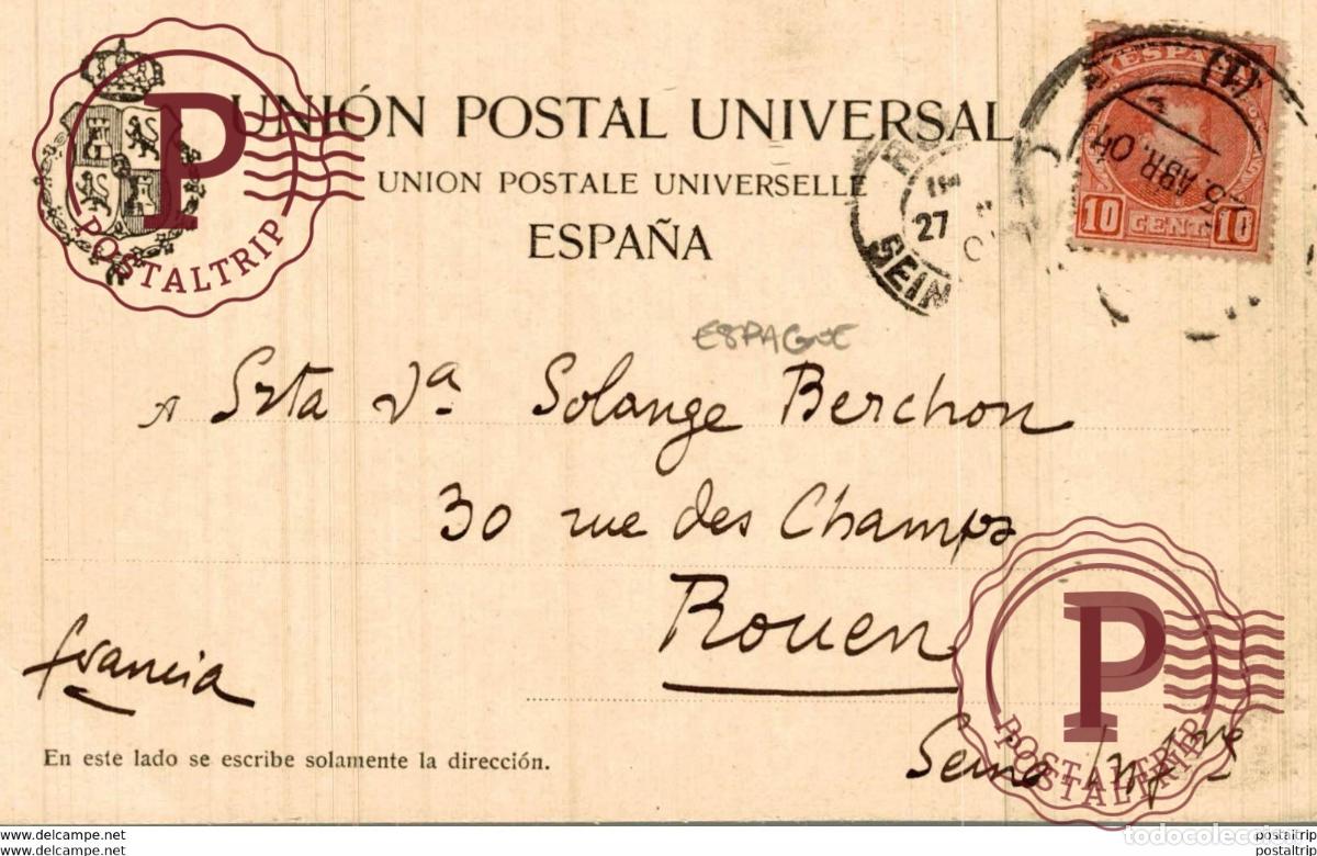Postales: RECUERDO DE MADRID. PALACIO REAL - Foto 2