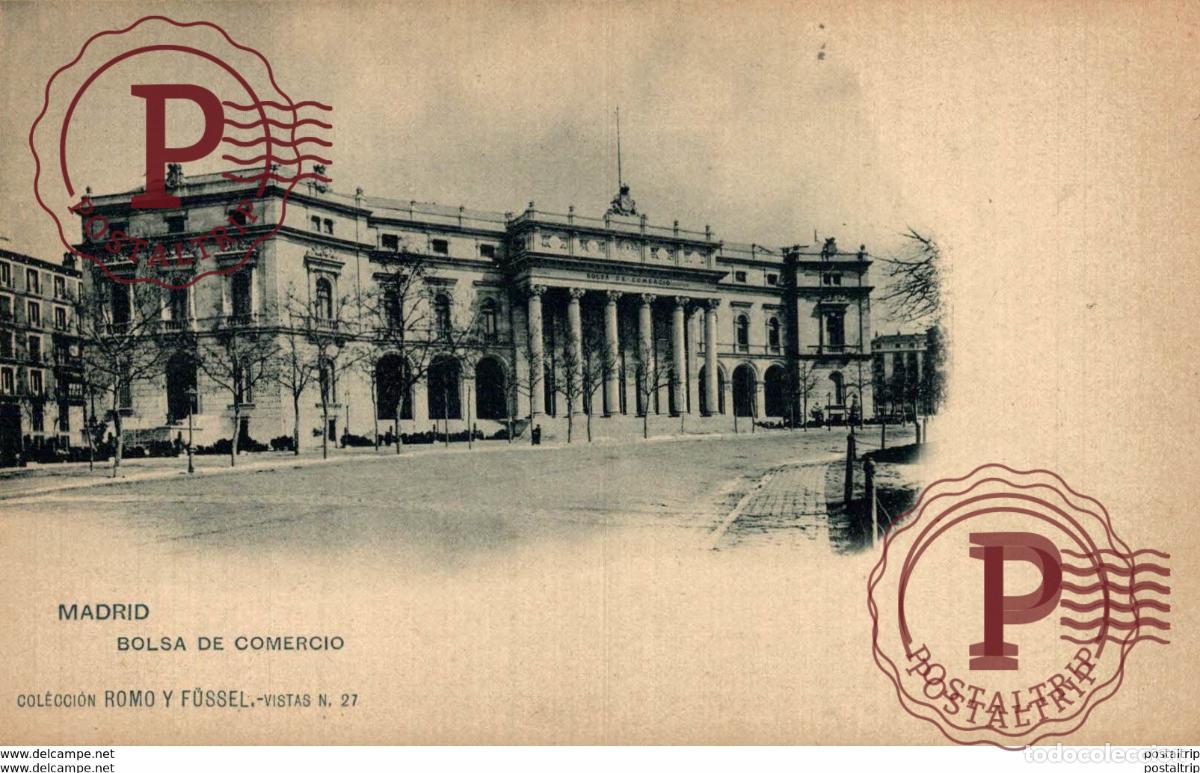Postales: MADRID BOLSA DE COMERCIO - Foto 1