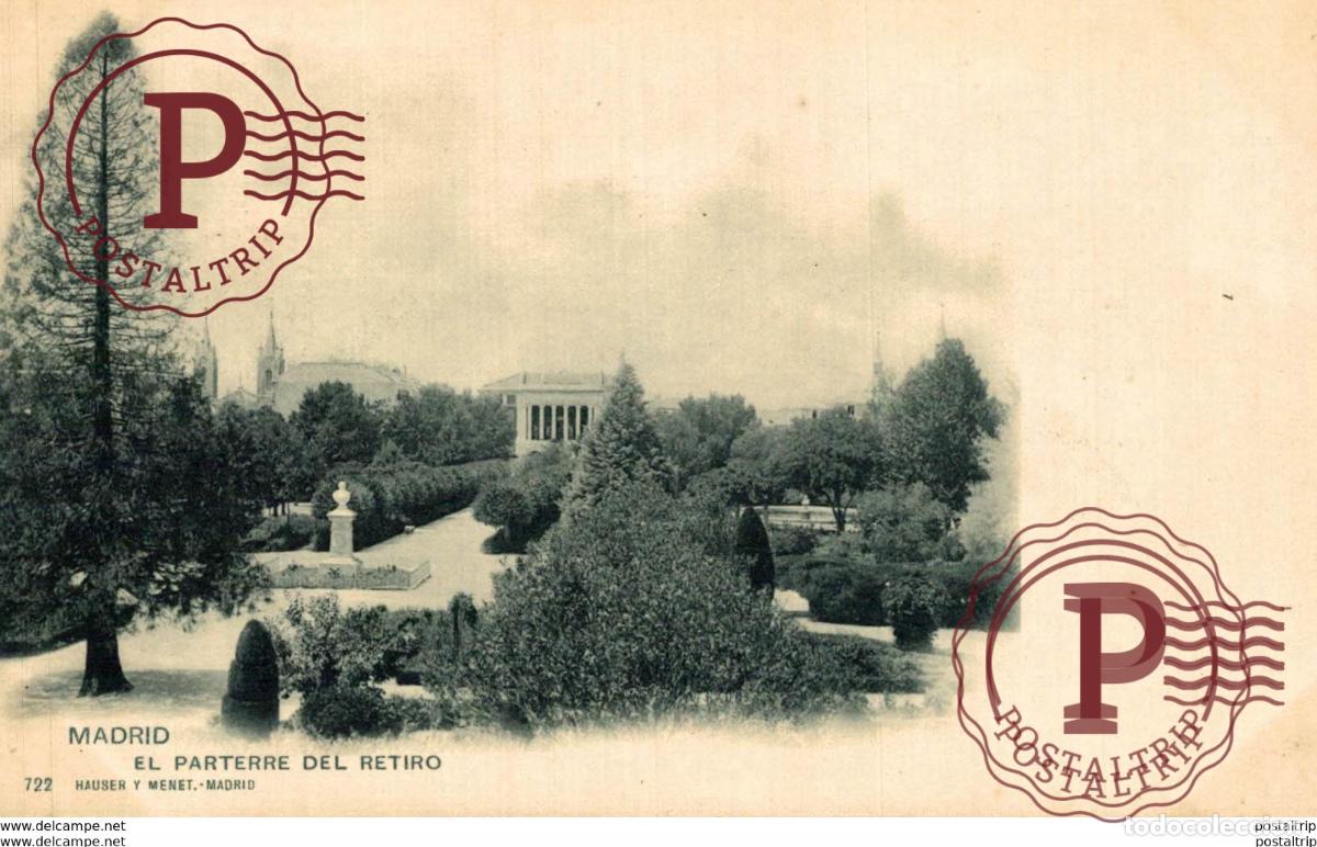 Postales: MADRID. EL PARTERRE DEL RETIRO - Foto 1