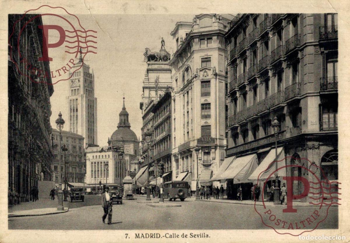 Postales: MADRID. CALLE DE SEVILLA. - Foto 1