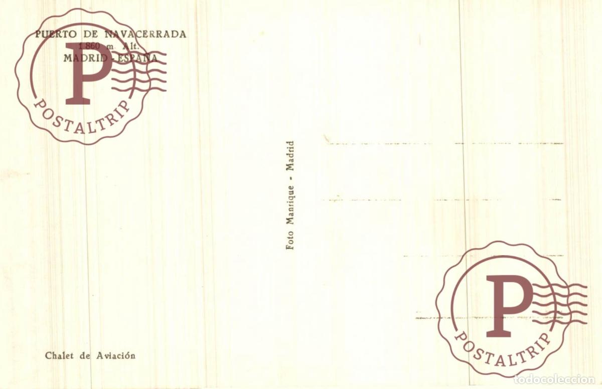 Postales: MADRID. NAVACERRADA. CHALET DE AVIACION. - Foto 2