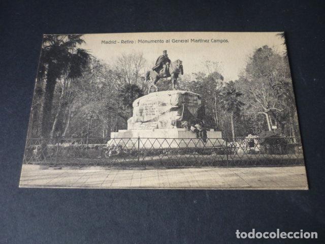 Postales: MADRID MONUMENTO AL GENERAL MARTINEZ CAMPOS - Foto 1