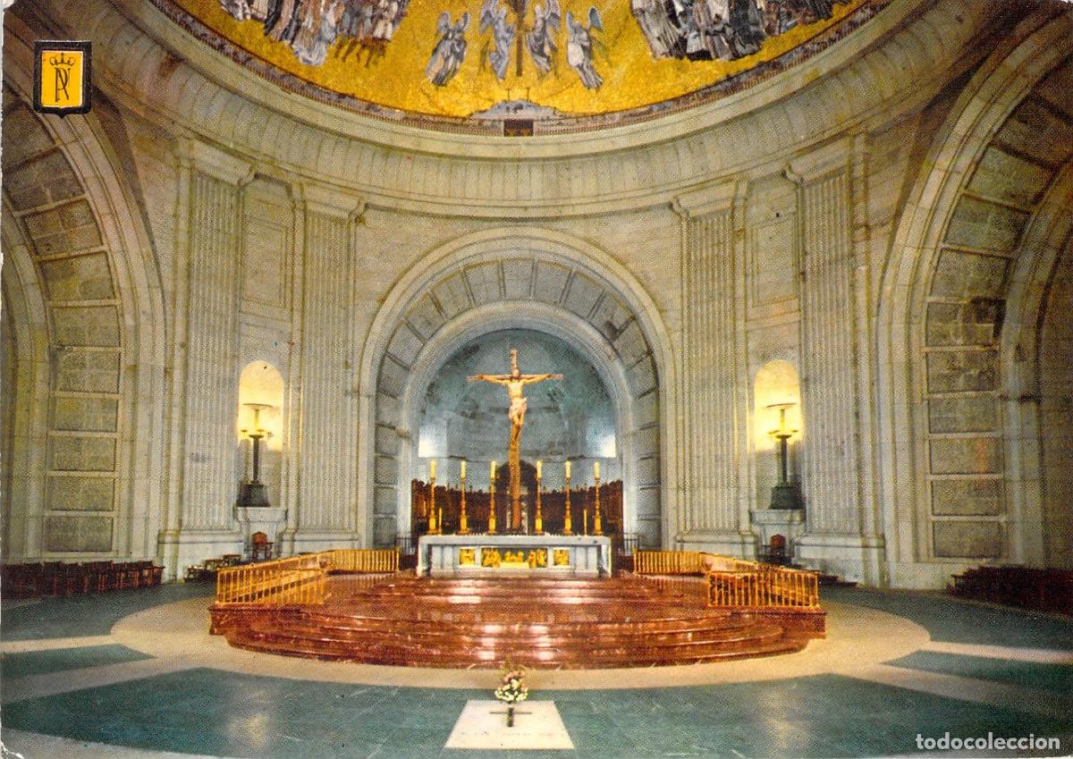 Postales: Postal Bas&iacute;lica del Valle de los Ca&iacute;dos - Altar Mayor y Cripta - Foto 1