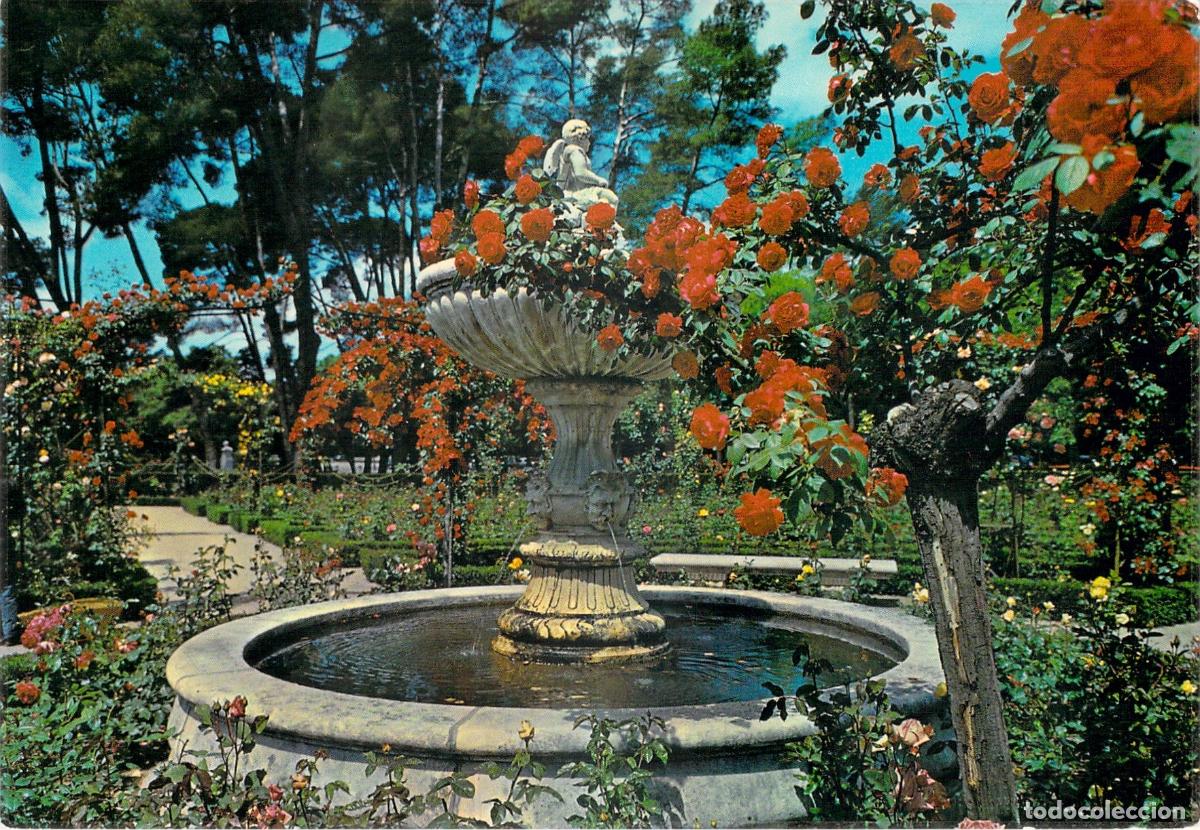 Postales: Postal de la Rosaleda del Parque del Retiro en Madrid - Foto 1