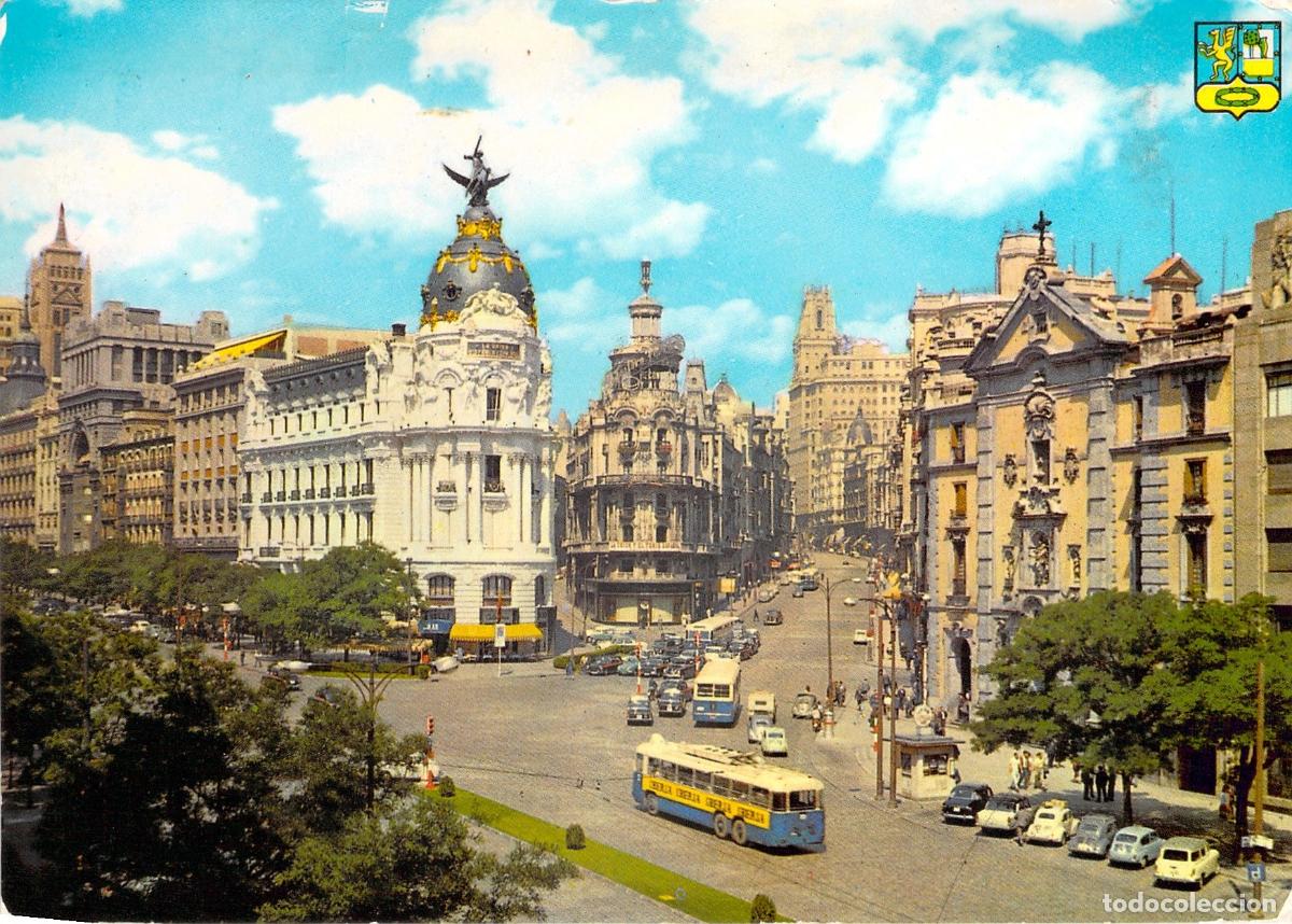 Postales: Postal de Madrid, Edificio Metr&oacute;polis y Avenida de Jos&eacute; Antonio - Foto 1