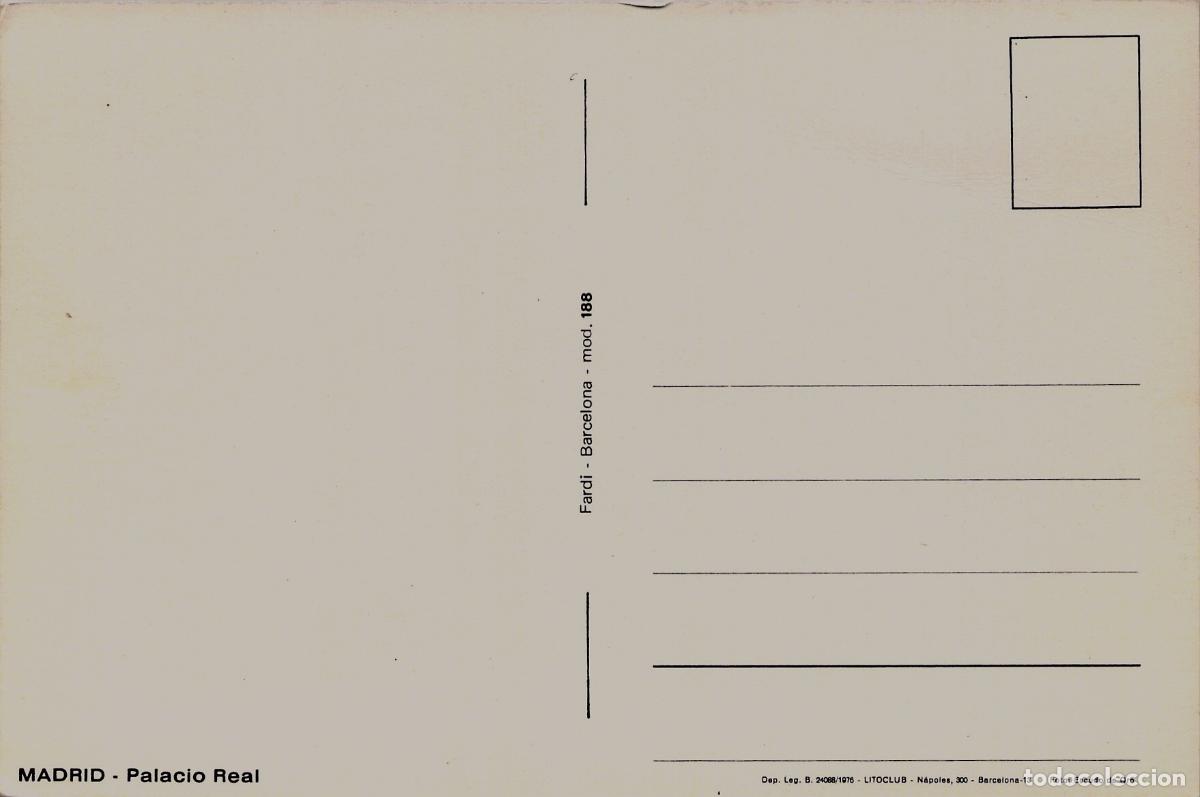 Postales: Tarjeta Postal del Palacio Real de Madrid - Foto 2