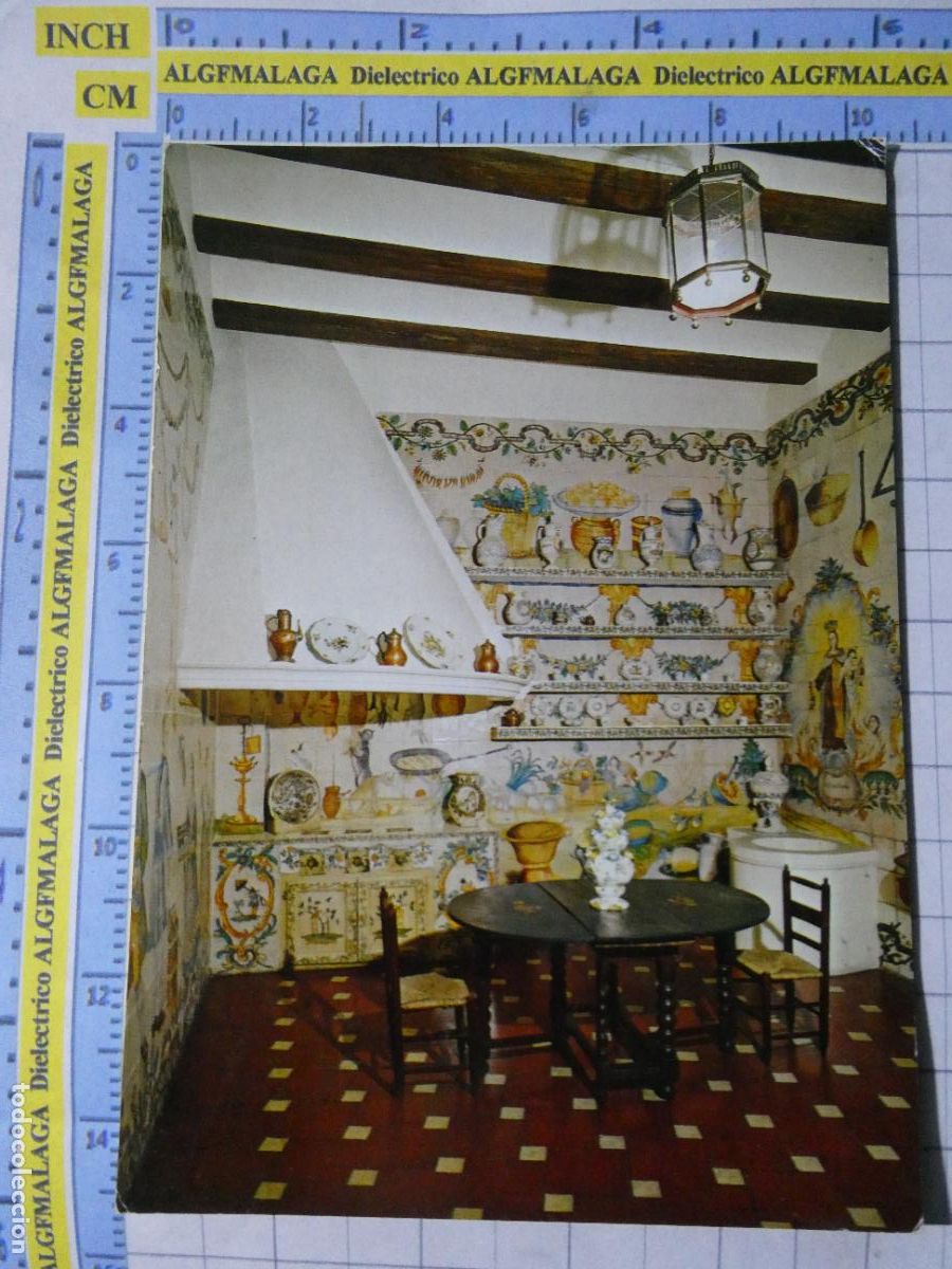 Postales: POSTAL DE MADRID. A&Ntilde;O 1978. MUSEO DE ARTES DECORATIVAS COCINA AZULEJOS DE MANISES . 1622