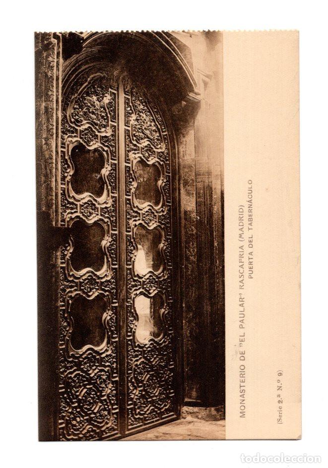 Postales: MONASTERIO DE EL PAULAR. RASCAFRIA.(MADRID).- PUERTA DEL TABERN&Aacute;CULO. - Foto 1
