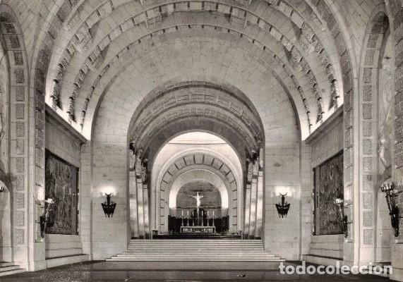 Postales: :::: PH291 - POSTAL - STA CRUZ DEL VALLE DE LOS CAIDOS - CRIPTA BASILICA - NAVE CENTRAL - Foto 1