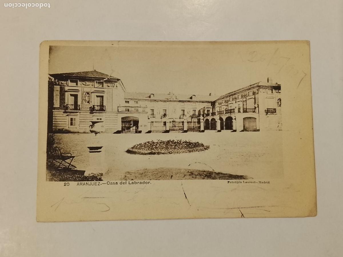 Postales: ARANJUEZ - CASA DEL LABRADOR - FOTOTIPIA LAURENT - REVERSO SIN DIVIDIR -POSTAL ANTIGUA-(115.220)