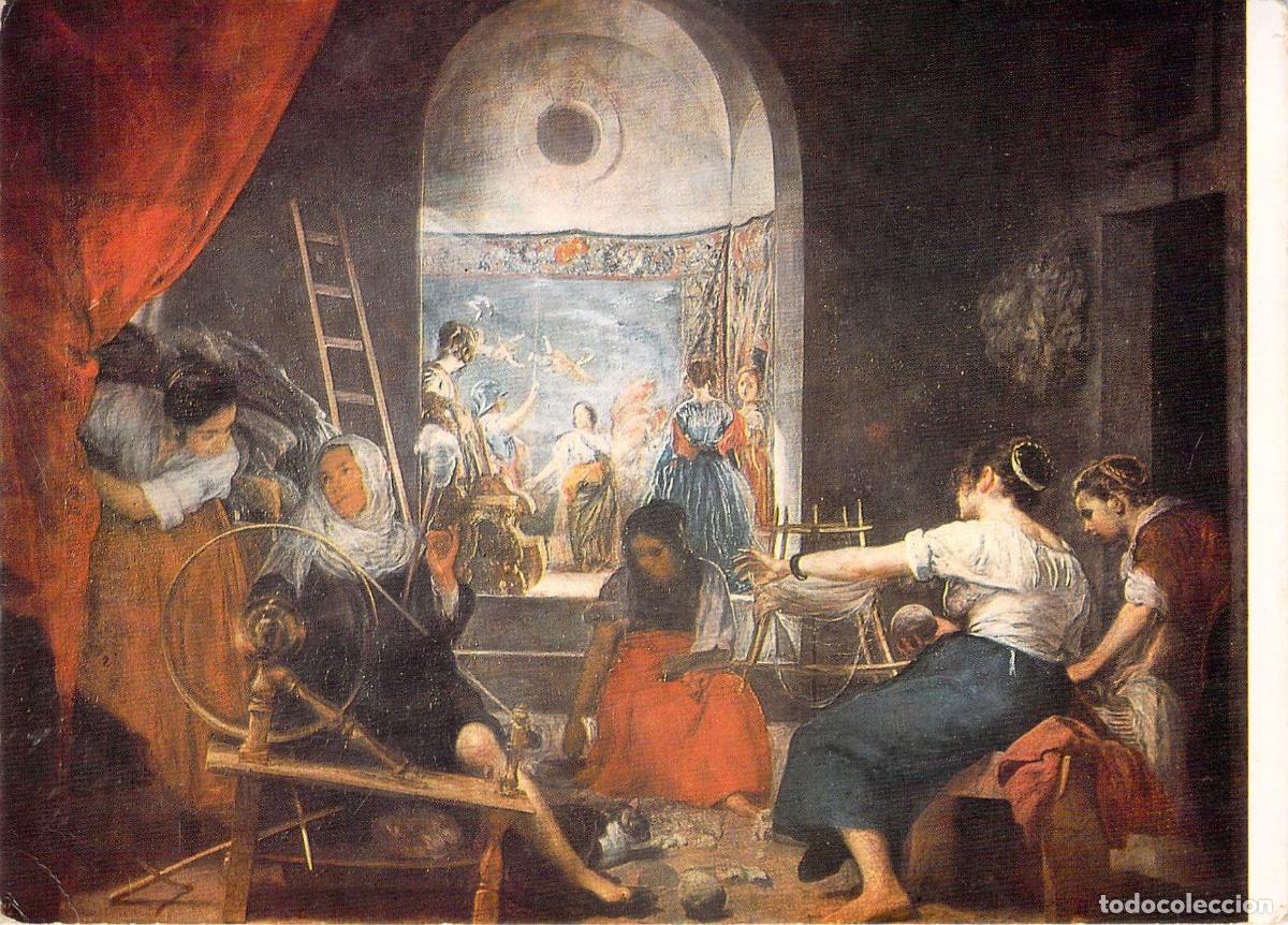 Postales: Postal Museo del Prado Las Hilanderas de Vel&aacute;zquez - Foto 1