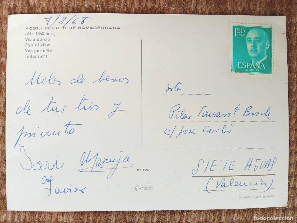 Postales: PUERTO DE NAVACERRADA - MADRID - ED. P.M. - Foto 2