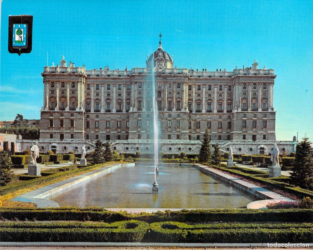 Postales: Postal del Palacio Real y Jardines en Madrid - Foto 1