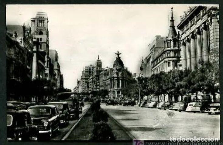 Postcards: Madrid. *Calle de Alcal&aacute;* Ed. H. A. Espa&ntilde;ola n&ordm; 130. Circulada Madrid 1960.
