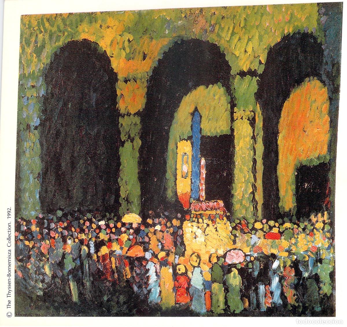 Postales: Postal Museo Thyssen Bornemisza Wassily Kandinsky Ludwigskirche