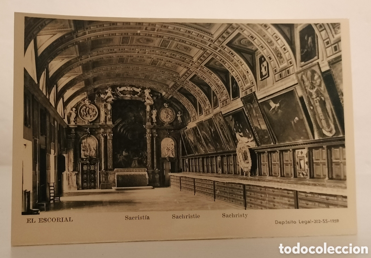 Postales: El escorial, sacrist&iacute;a - Foto 1