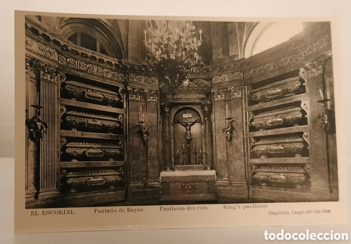 Postales: El escorial, pante&oacute;n de Reyes
