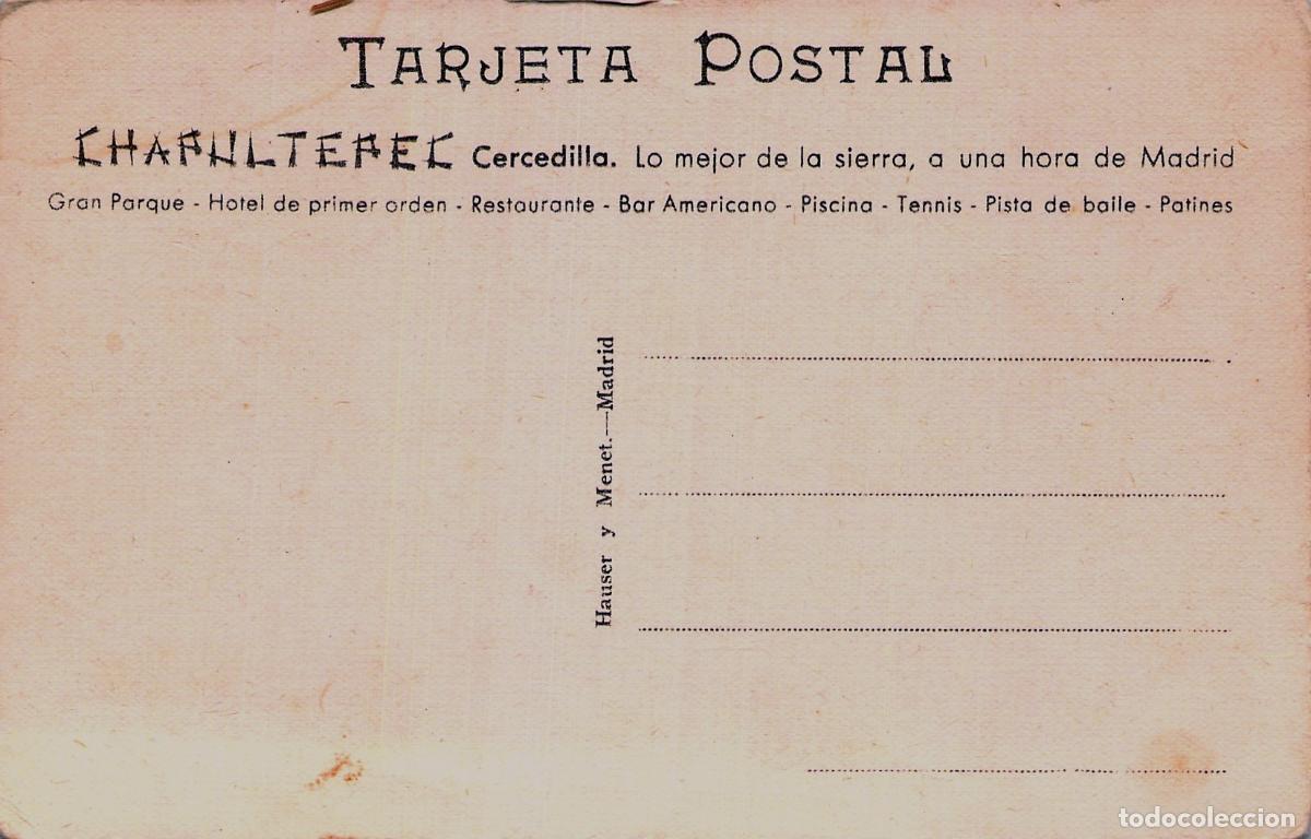 Postales: Postal de Cercedilla - Chapultepec Terrazas de los Pinos - Foto 2