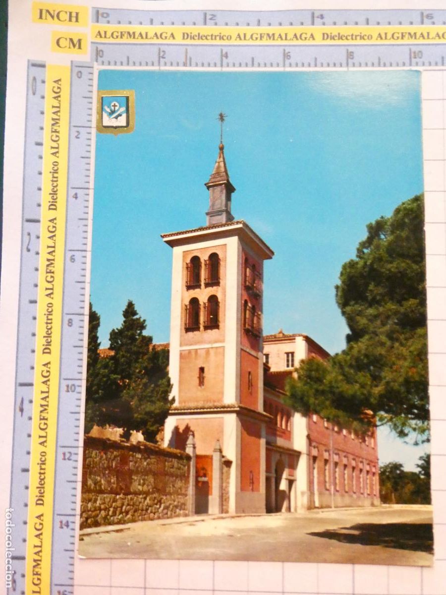 Postales: POSTAL DE MADRID. A&Ntilde;O 1967. CONVENTO DE PADRES CAPUCHINOS EL PARDO FACHADA 13 ESCUDO ORO. 3898