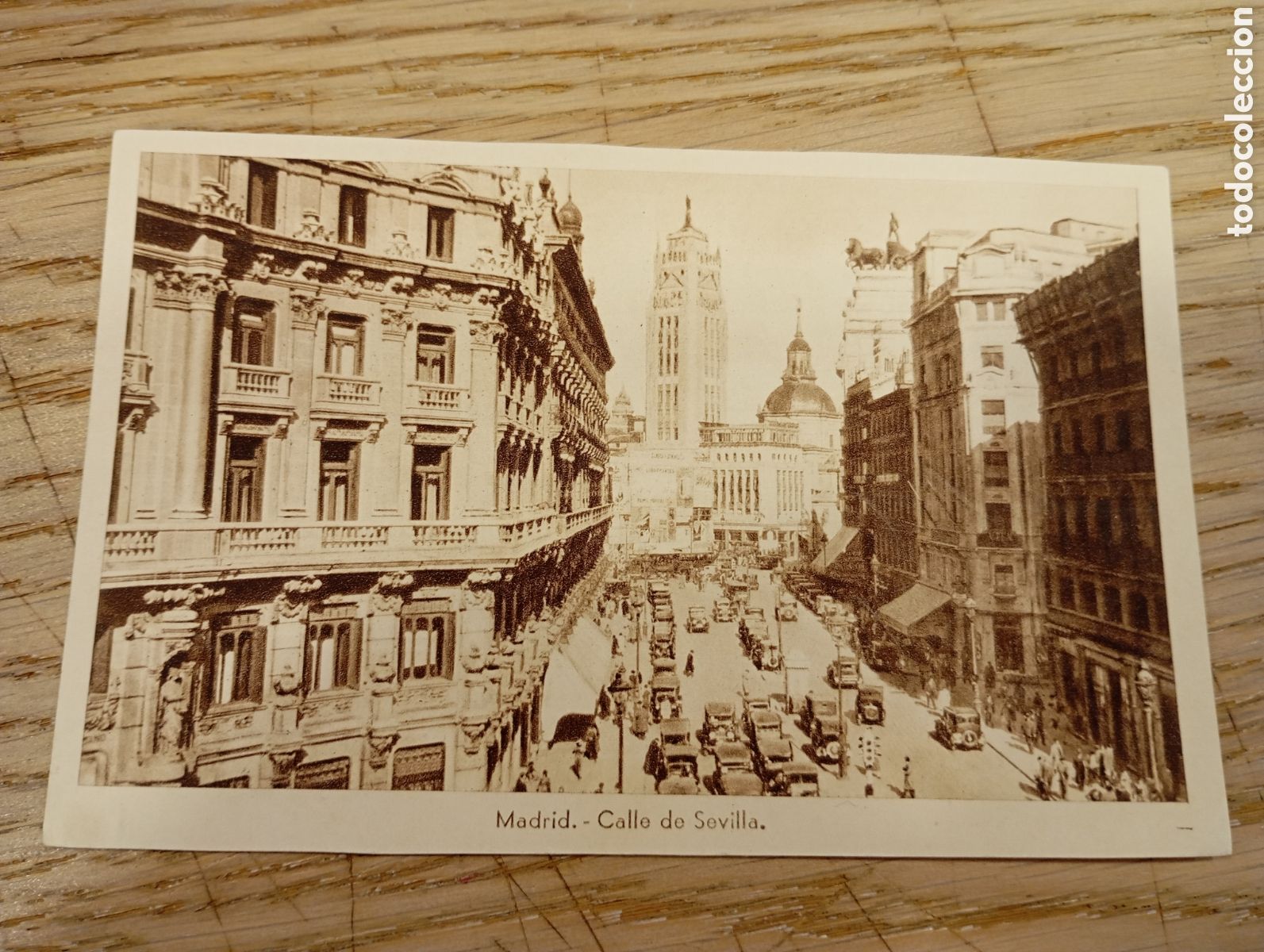 Postales: MADRID - CALLE DE SEVILLA - HELIOGRAF&Iacute;A ESPA&Ntilde;OLA