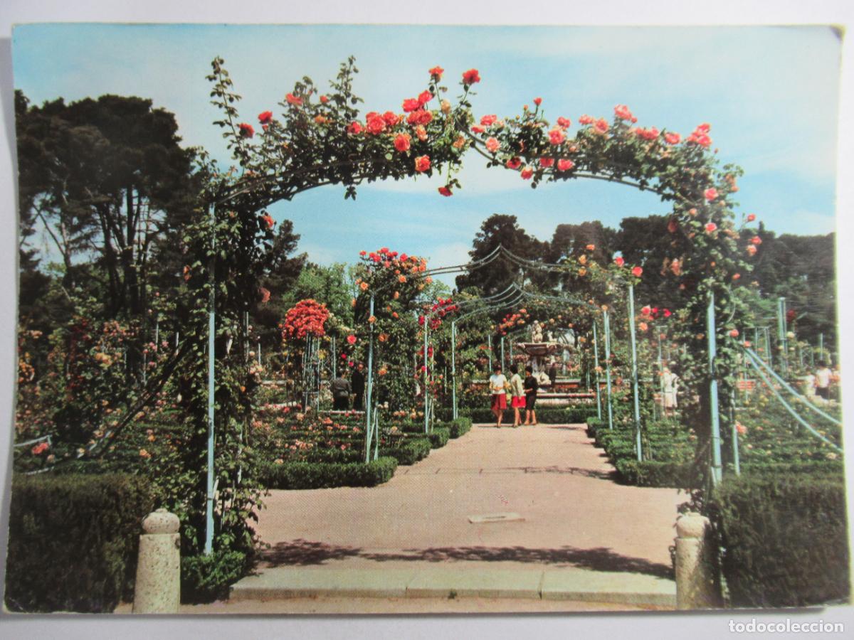 Postales: Madrid - Parque del Retiro. Rosaleda - Escrita - Foto 1