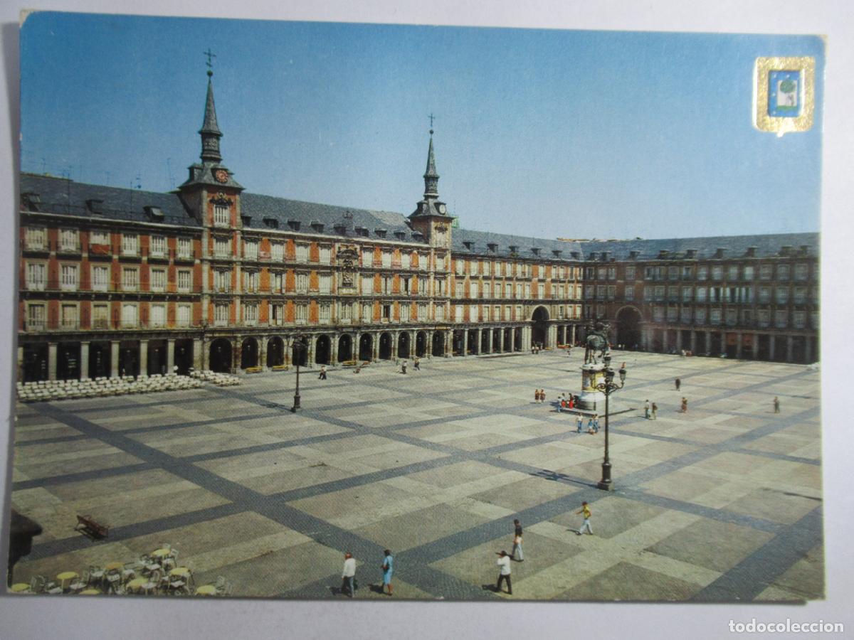 Postales: Madrid - Plaza Mayor - Circulada - Foto 1