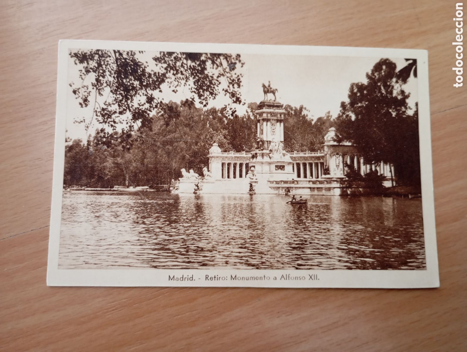 Postales: MADRID - RETIRO: MONUMENTO A ALFONSO XII - HELIOGR&Aacute;FICA ESPA&Ntilde;OLA