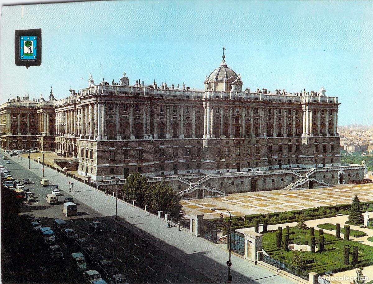 Postales: Postal del Palacio Real de Madrid, Fachada Principal