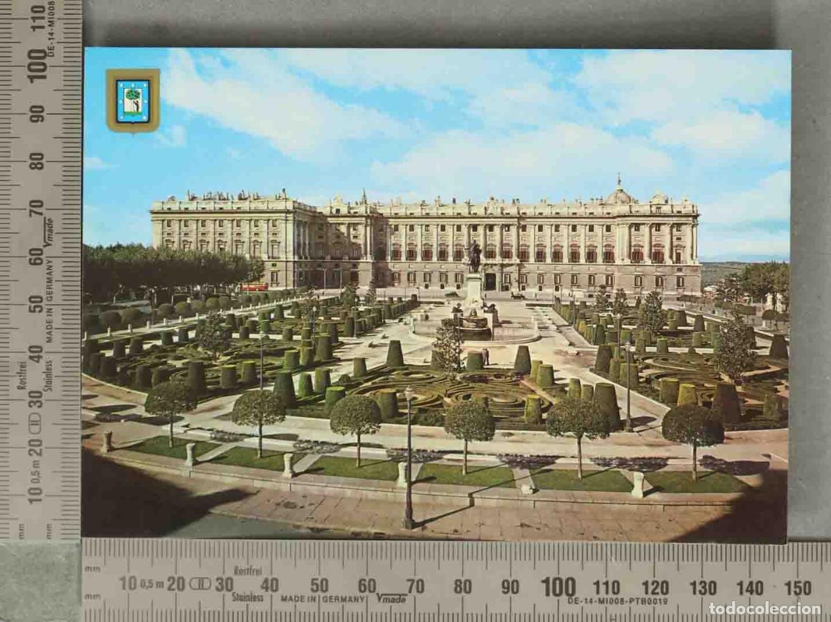 Postales: POSTAL. Madrid - Palacio Real - Fachada Norte - Jardines de Sabatini - Postal Color MADRID