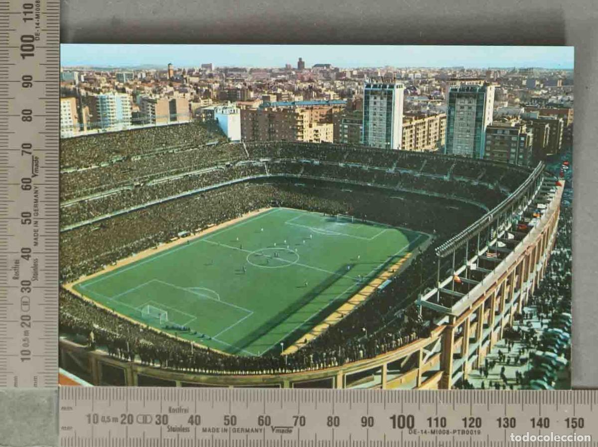 Postkarten: POSTAL. Postal fotografia estadio campo futbol Real Madrid Santiago Bernabeu MADRID