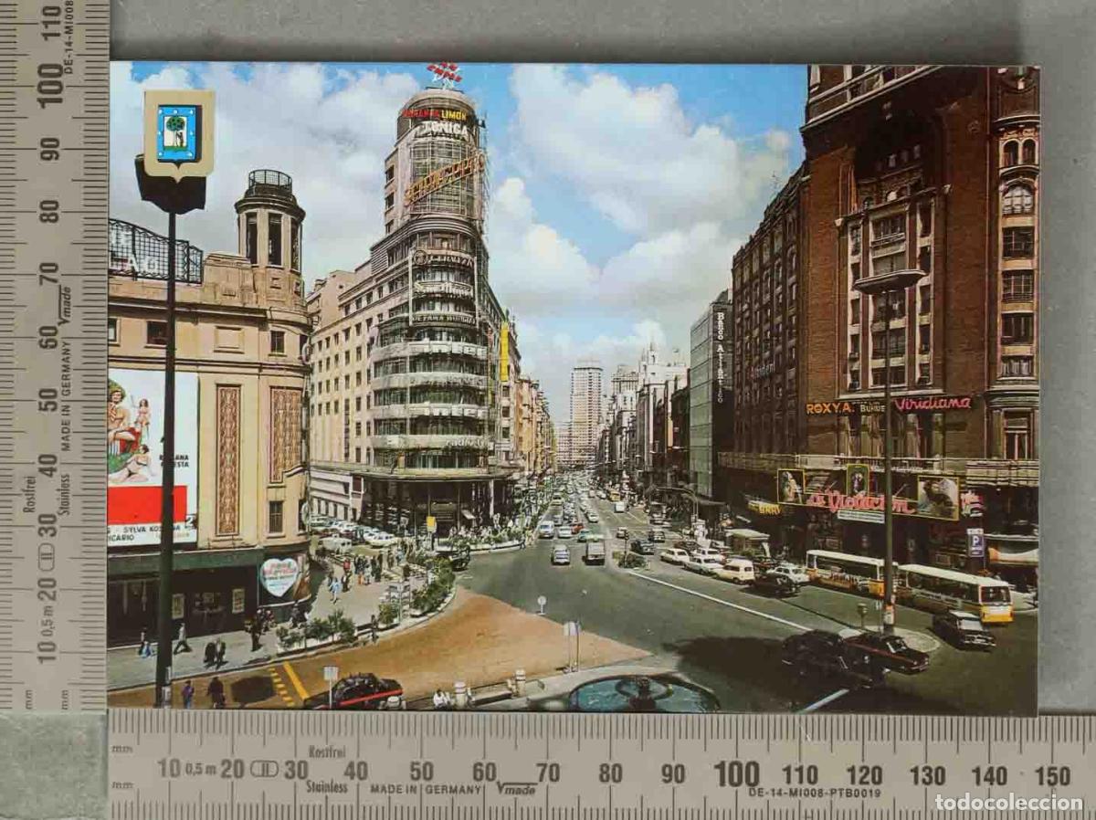 Postkarten: POSTAL. Antigua Postal Madrid Avenida Jose Antonio Plaza Callao Edificio Carrion Capitol