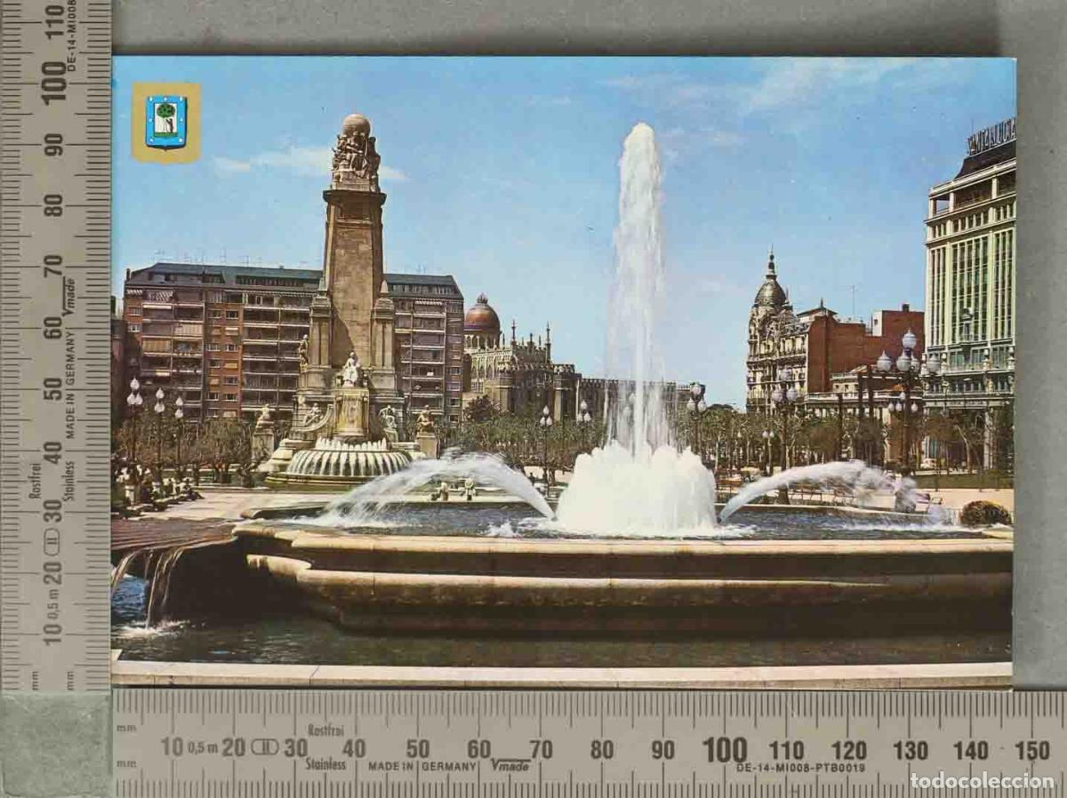 Postales: POSTAL. Postal Madrid Plaza Espa&ntilde;a Monumento Cervantes Edificio Espa&ntilde;a Escudo de Oro MADRID