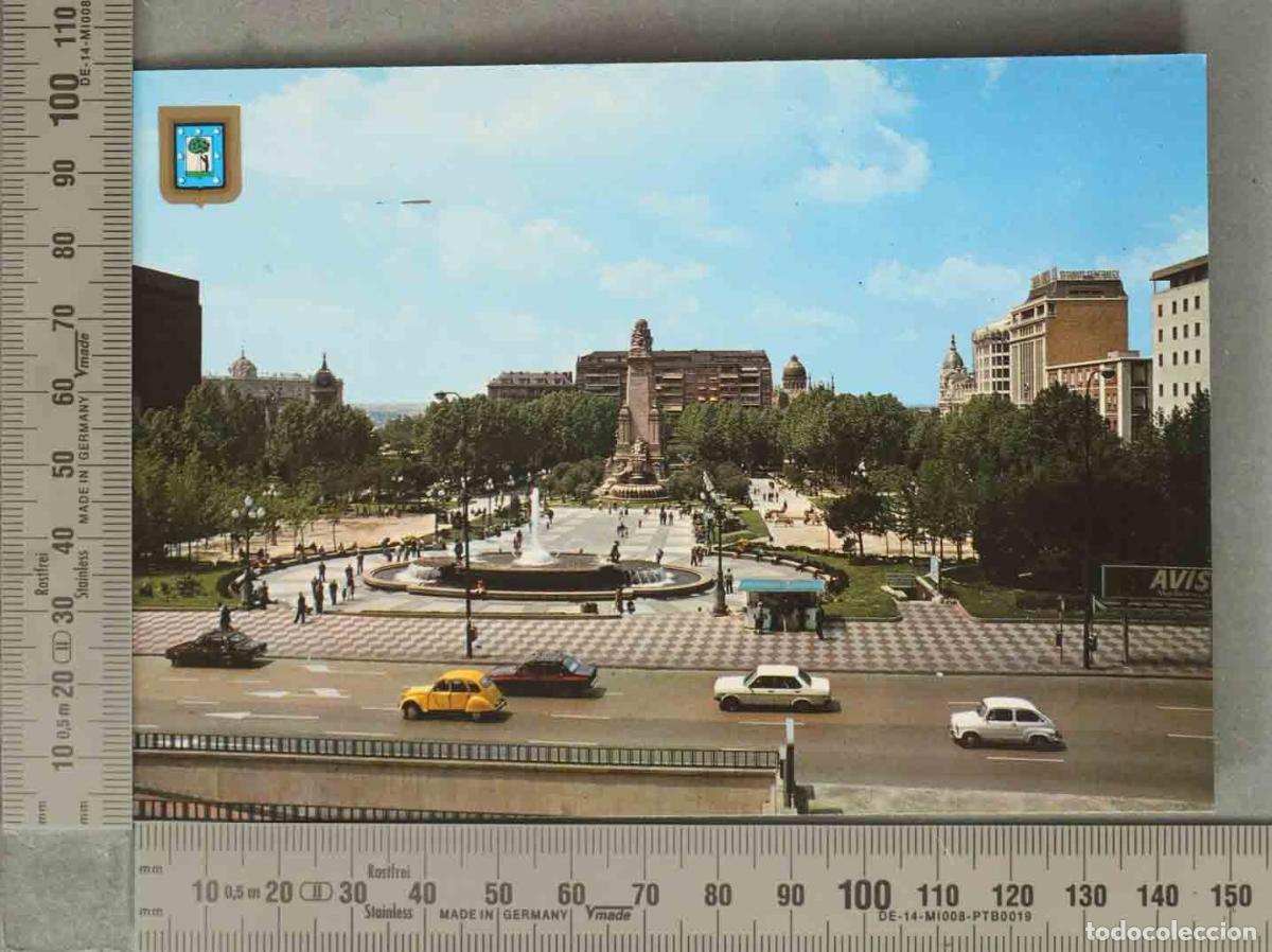 Postales: POSTAL. Postal Madrid Plaza San Juan de la Cruz Paseo de la Castellana Escudo de Oro MADRID