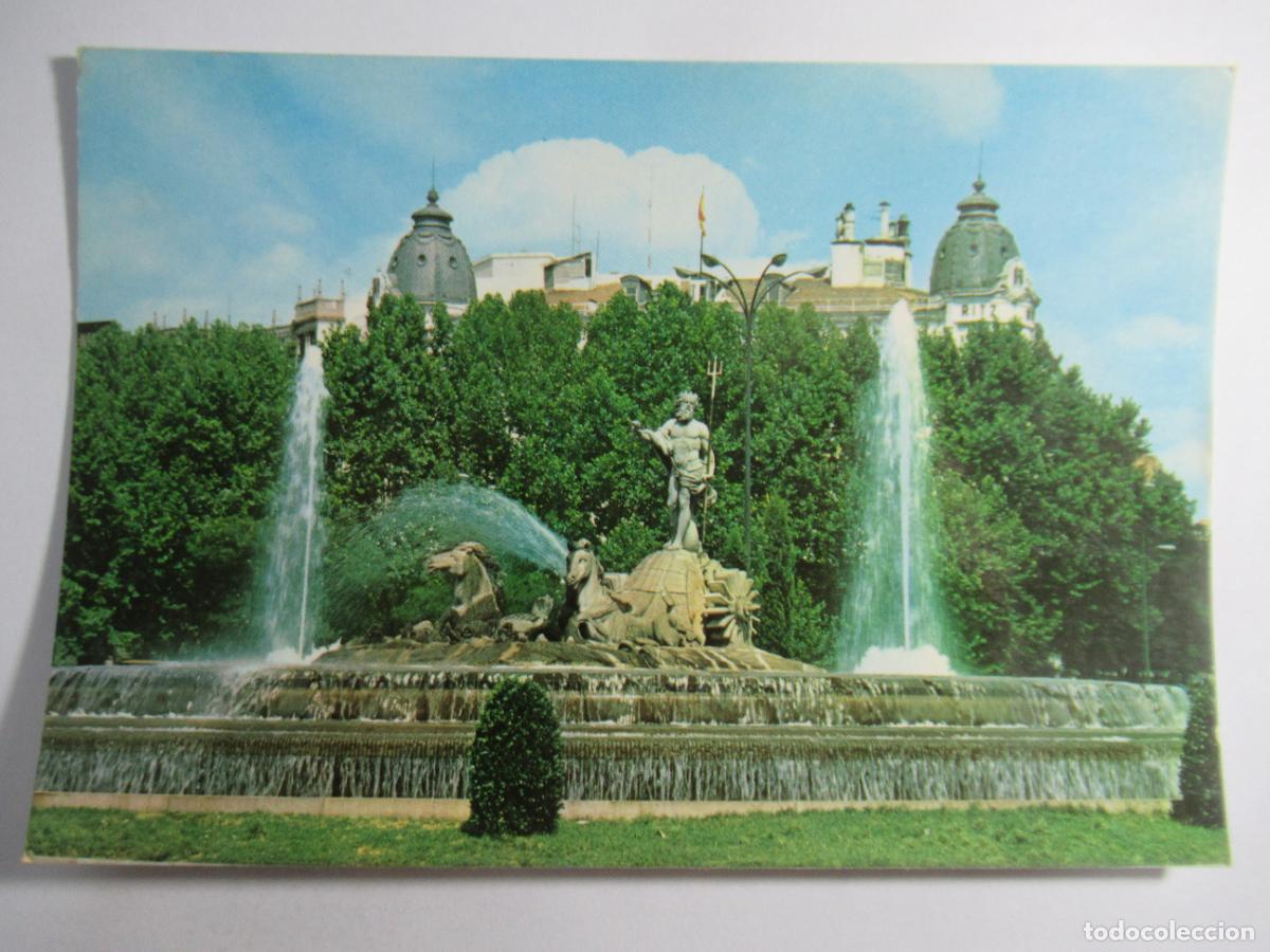 Postales: Madrid - Fuente de Neptuno. Hotel Ritz - Circulada