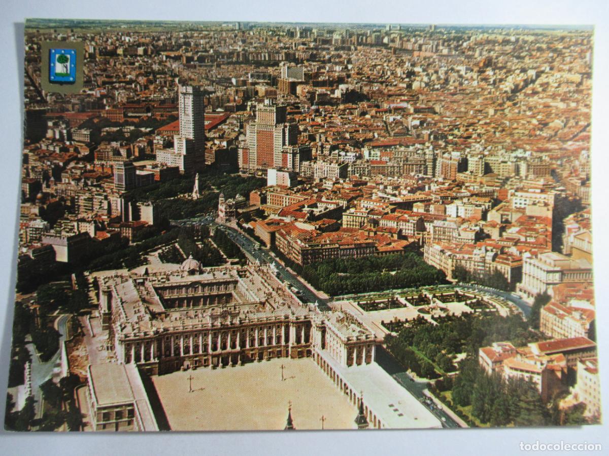 Postales: Madrid - Vista a&eacute;rea - Escrita