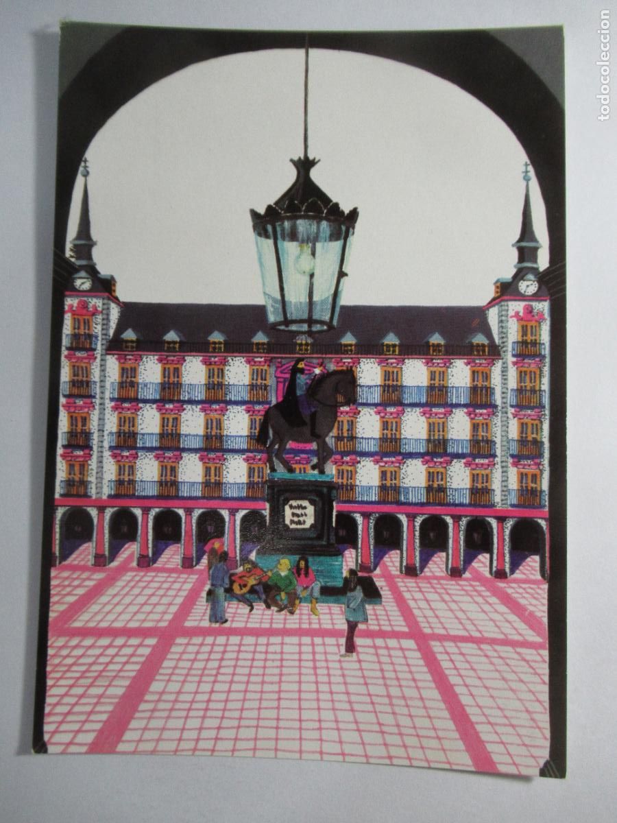 Postales: Madrid - Plaza Mayor - Cristina Borondo - S/C