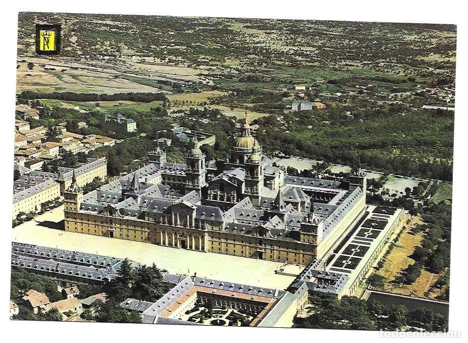 Postales: Postal de El Escorial &rdquo;Vista Aerea del Monasterio&rdquo; n&ordm; 96 Ed. Patrimonio Nacional N/C