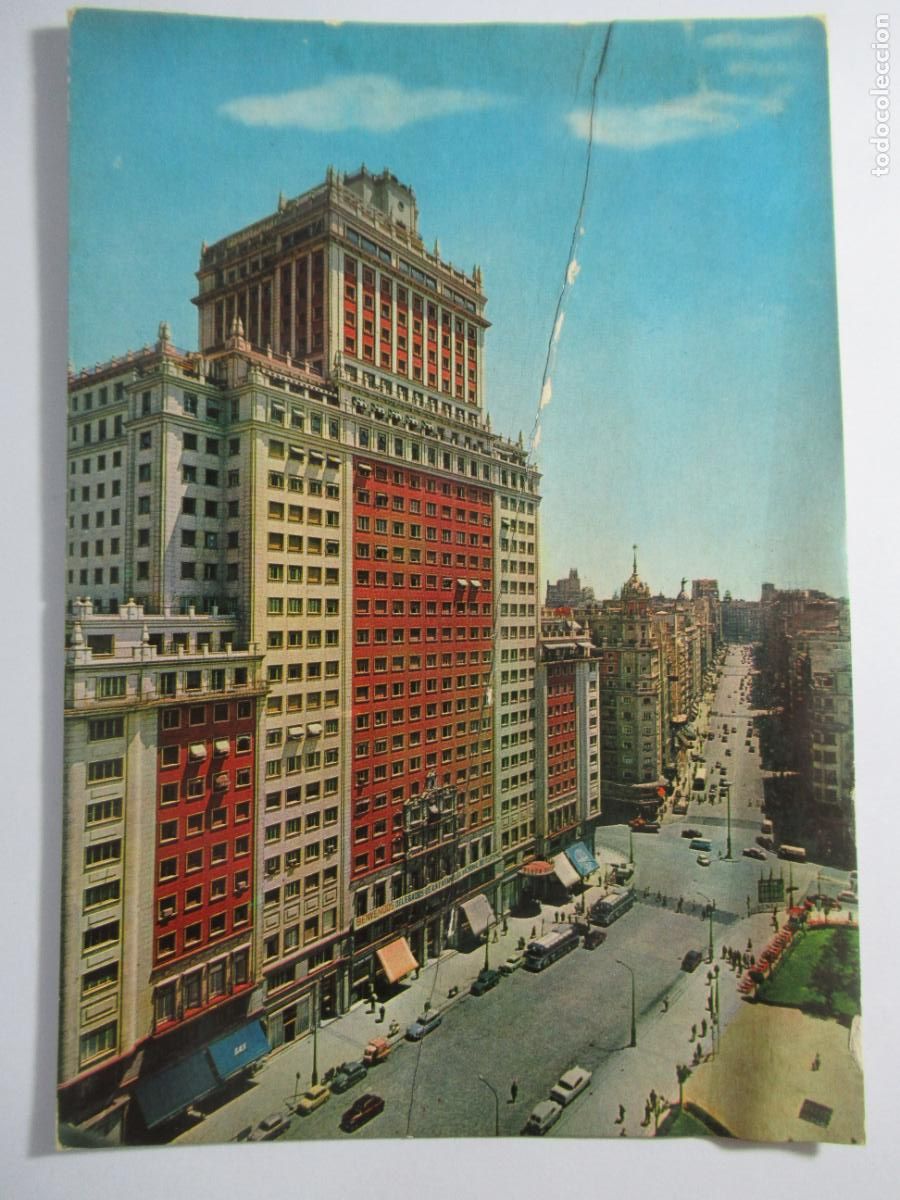 Postales: Madrid - Plaza Espa&ntilde;a. Avenida Jos&eacute; Antonio - S/C