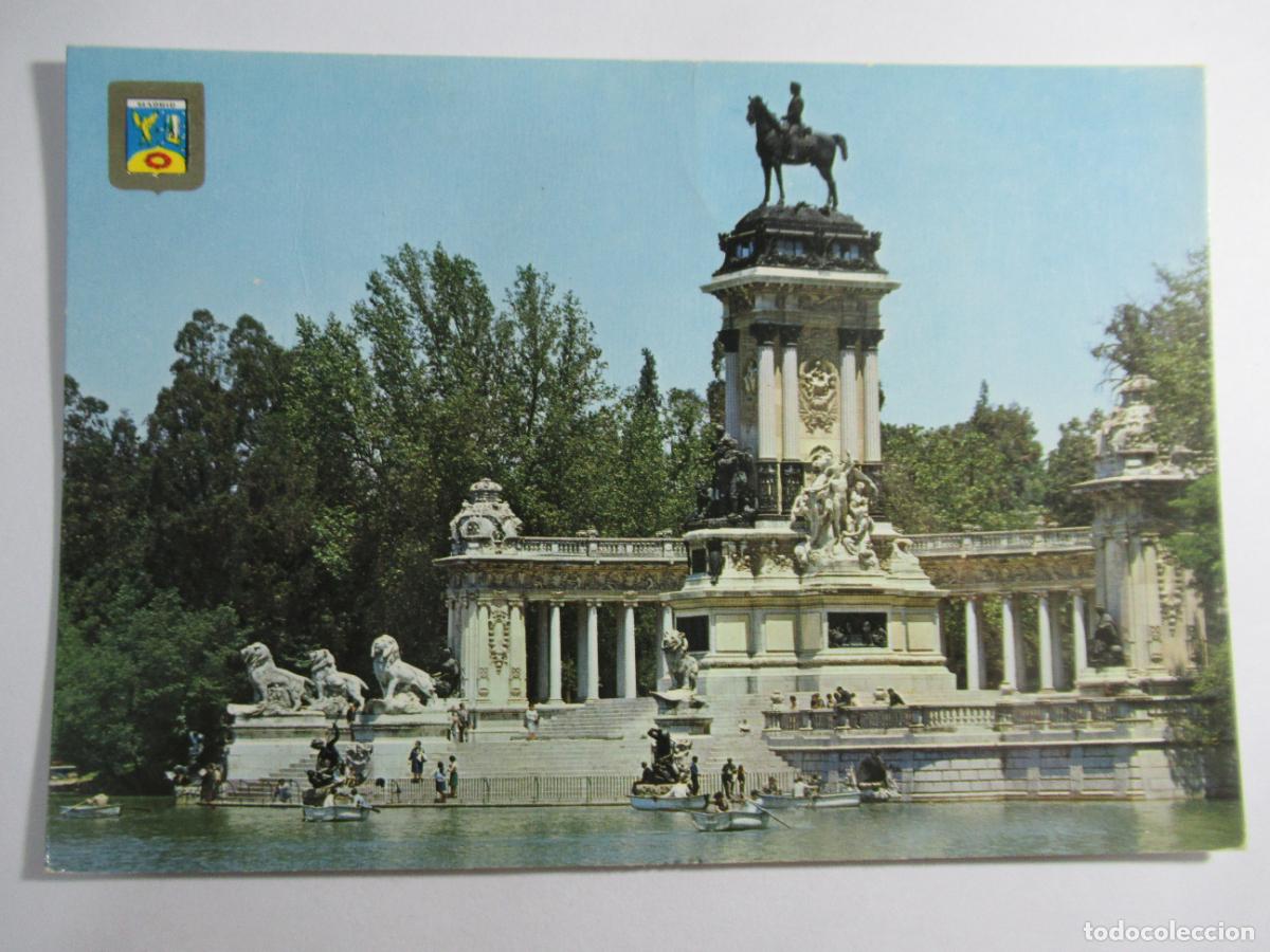 Postales: Madrid - Paque del Retiro. Estanque - Escrita