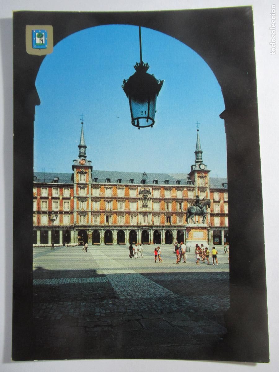 Postales: Madrid - Plaza Mayor - Escrita