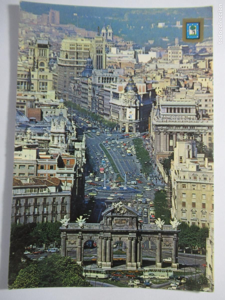 Postales: Madrid - Puerta de Alcal&aacute; - Escrita - Foto 1