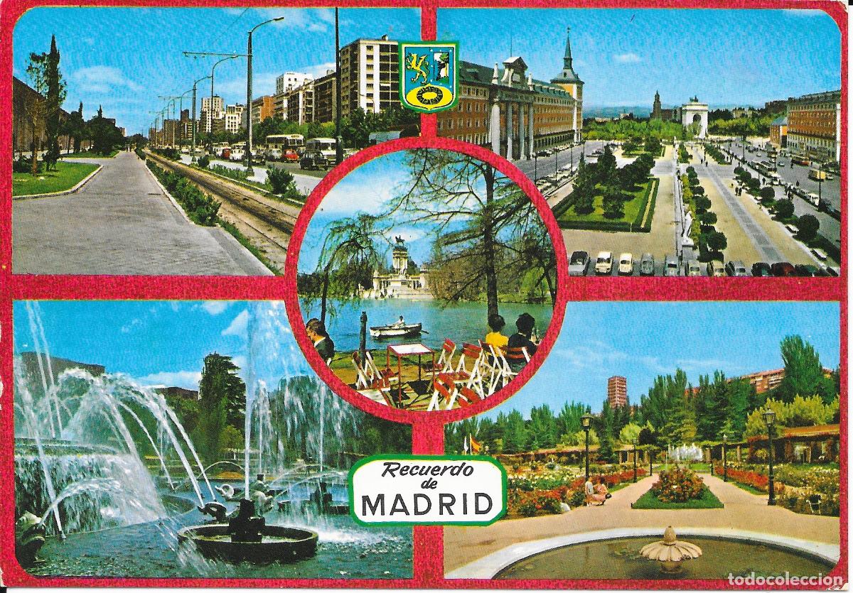 Postales: [POSTAL] Diversas vistas. Recuerdo de Madrid (circulada)