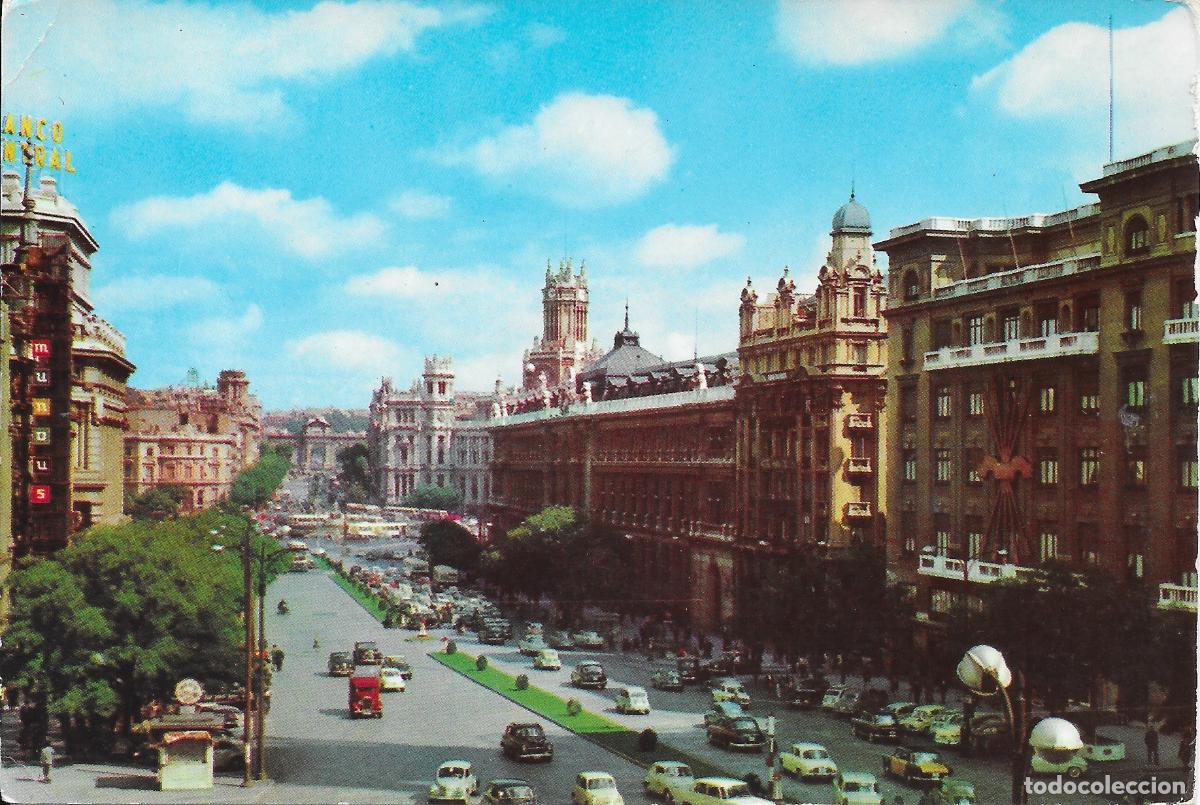 Postales: [POSTAL] Calle y Puerta de Alcal&aacute; al fondo. Madrid (circulada)