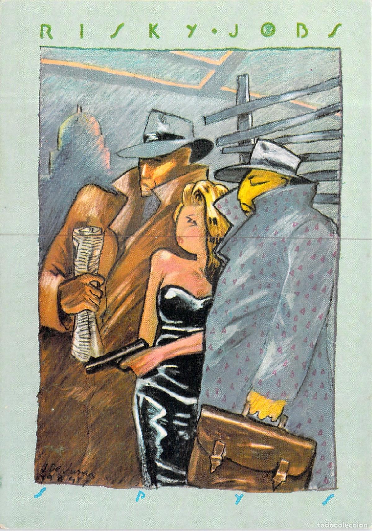 Postales: Tarjeta Postal Risky Jobs Spys por Javier de Juan