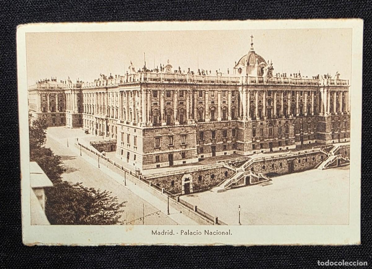 Postales: P.921 Postal antigua Madrid Palacio Nacional (Palacio Real) &ndash; Vista hist&oacute;rica cl&aacute;sica