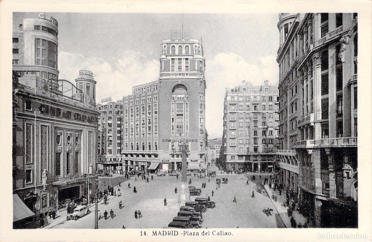 Postales: Postal de la Plaza del Callao en Madrid