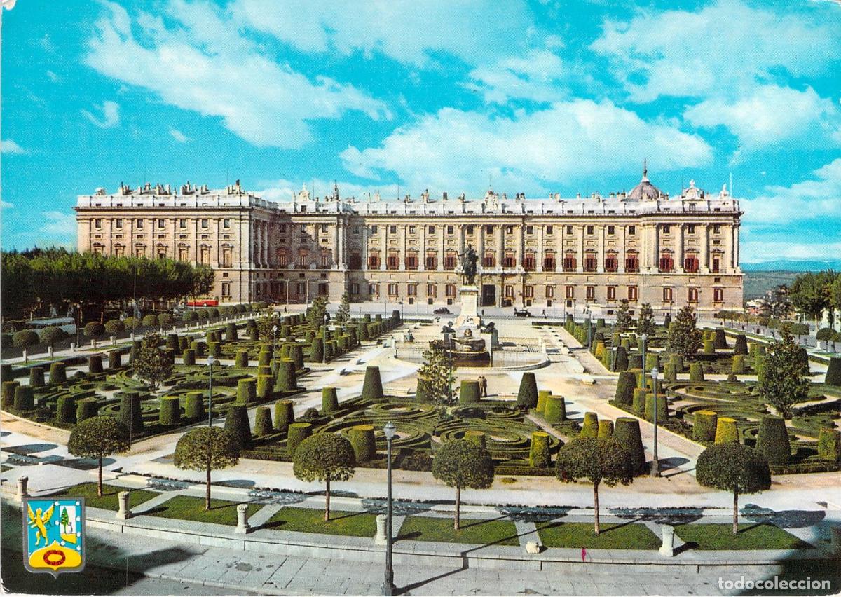 Postales: Postal de Madrid: Plaza de Oriente y Palacio Real